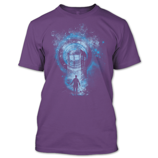 A black t-shirt with the shopify logo