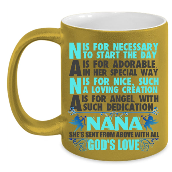 She's Send From Above With All God's Love Coffee Mug, Nana Accent Mug