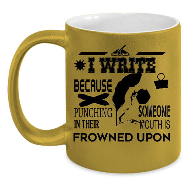 I Love Writing Coffee Mug, I Write Accent Mug