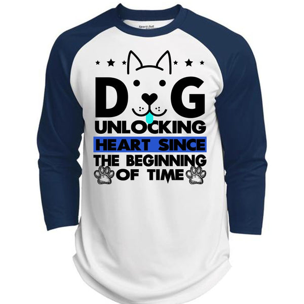 Dog Unlocking Heart T Shirt, I Love My Dog T Shirt, Awesome T-Shirts  (Polyester Game Baseball Jersey)