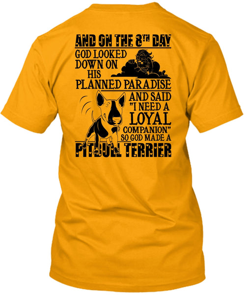 God Made A Pit Bull Terrier T Shirt, I Love Pit Bull T Shirt