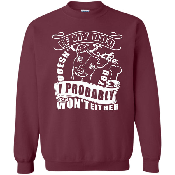 I Probably Won't Either T Shirt, I Love My Dog Sweatshirt