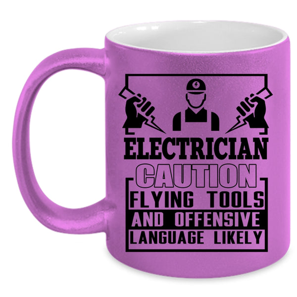 Awesome Electrician Coffee Mug, Electrician Accent Mug