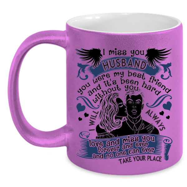 I Love My Husband Coffee Mug, I Miss You Husband Accent Mug