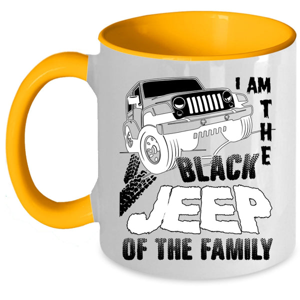 My Family Coffee Mug, I Am The Black Jeep Of The Family Accent Mug