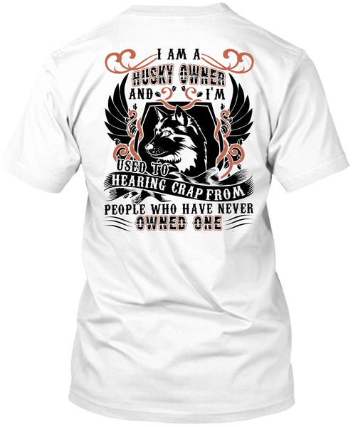 A black t-shirt with the shopify logo