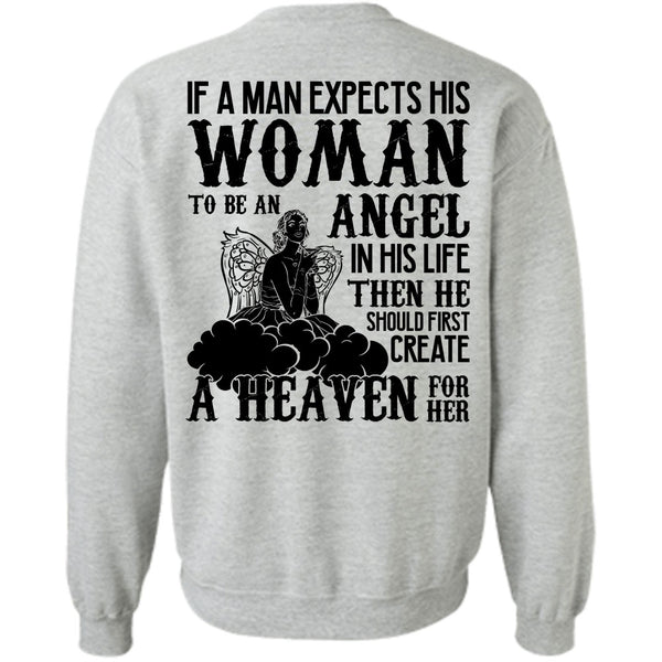 I Love Wife T Shirt, Woman To Be An Angel Sweatshirt