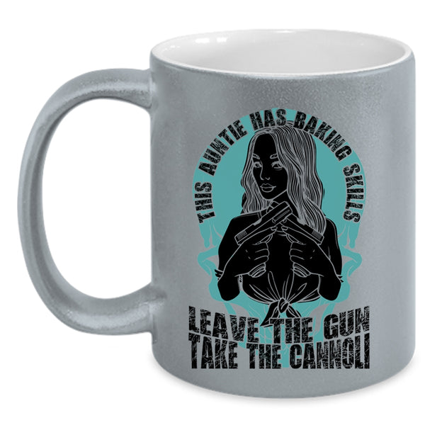 Funny Gift For Auntie Coffee Mug, This Auntie Has Baking Skills Accent Mug