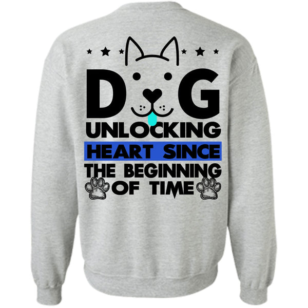 I Love My Dog T Shirt, Dog Unlocking Heart Sweatshirt