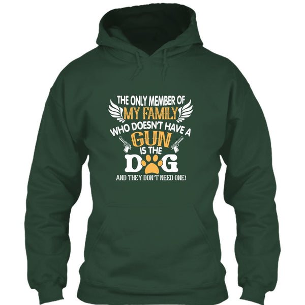 A black t-shirt with the shopify logo