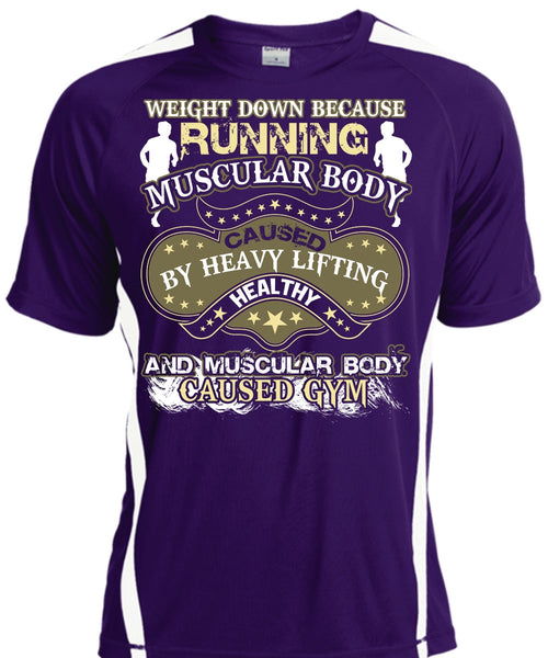 Running Muscular Body T Shirt, Heavy Lifting Healthy T Shirt, Cool Shirt
