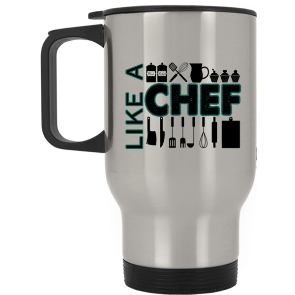 Awesome Gift For Cook Travel Mug, Like A Chef Mug