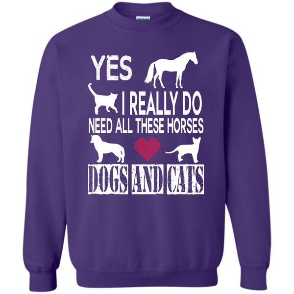 Dogs And Cat T Shirt, I Am An Animal Lover Sweatshirt