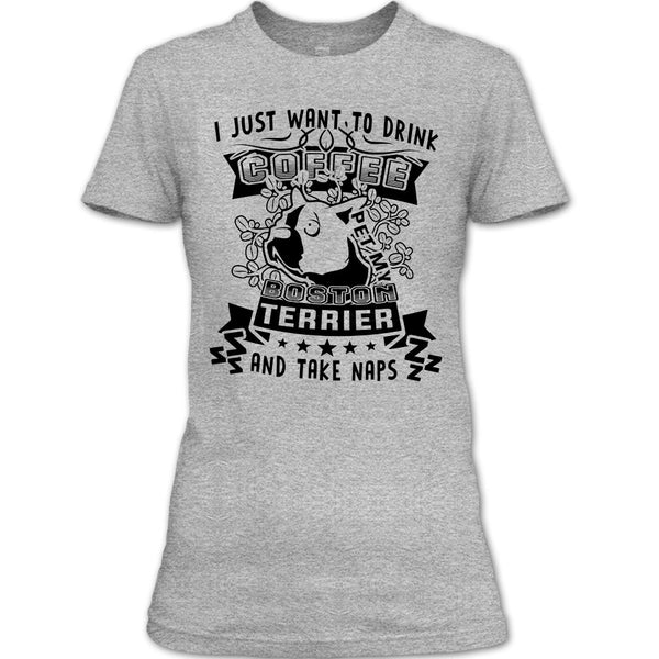I Just Want To Drink Coffee T Shirt, Coolest Dog Lover T Shirt