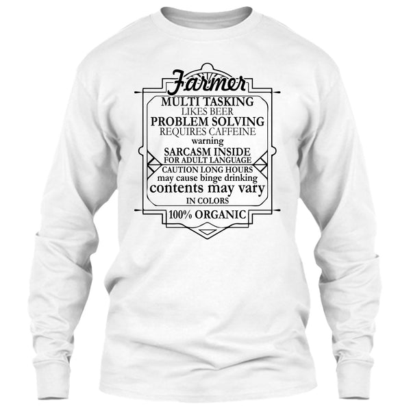 Farmer Multi Tasking T Shirt, Coolest Farmer T Shirt
