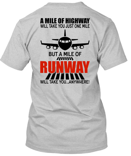 A Mile Of Highway T Shirt, I Love Pilot T Shirt