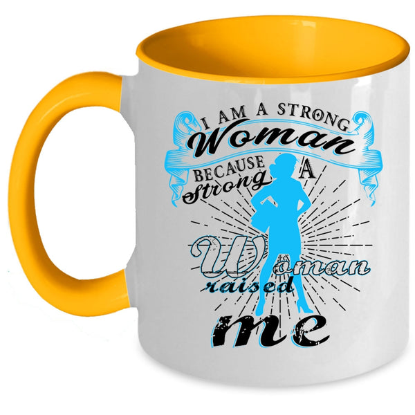 Cute Gift For Strong Woman Coffee Mug, I Am A Stong Woman Accent Mug