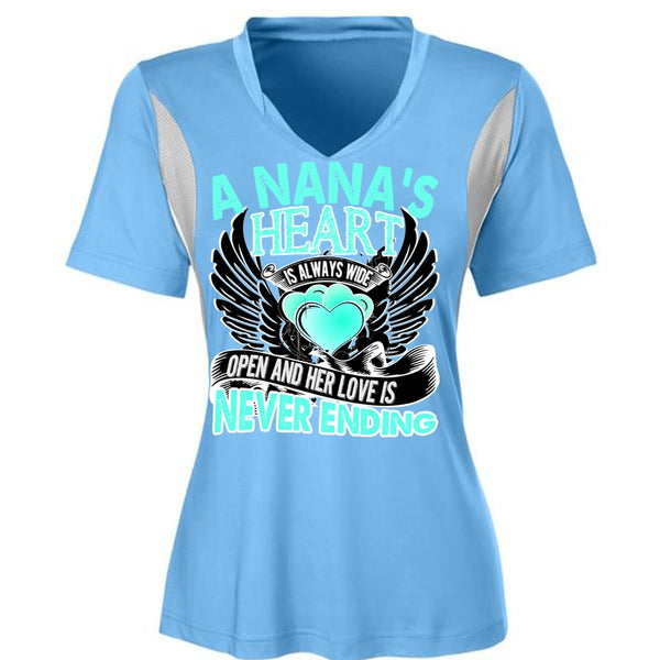 A Nana's Heart Is Always Wide T Shirt, I Love Nana T Shirt, Awesome T-Shirts