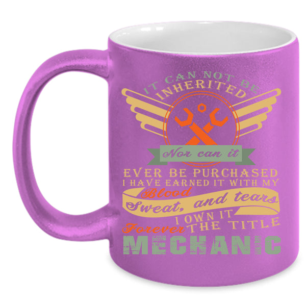 The Title Mechanic Coffee Mug, Best Gift For Mechanics Coffee Cup