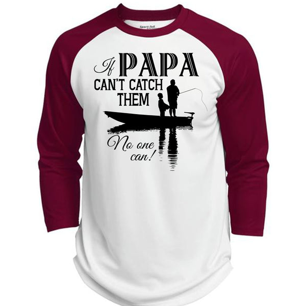 If Papa Can't Catch Them No One Can T Shirt, My Favorite T Shirt  (Polyester Game Baseball Jersey)