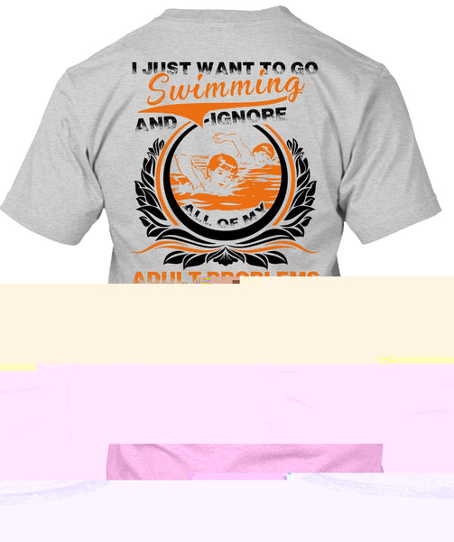I Just Want To Go Swimming T Shirt, I Love Swimming T Shirt