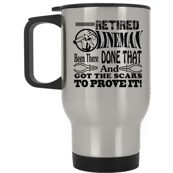 Gift For Retired Lineman Travel Mug, Retired Lineman Mug