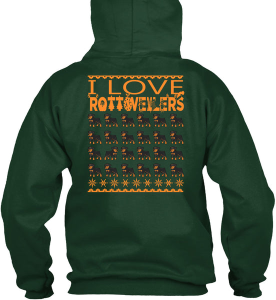 I Love Rottweilers T Shirt, This Girl Loves Christmas T Shirt