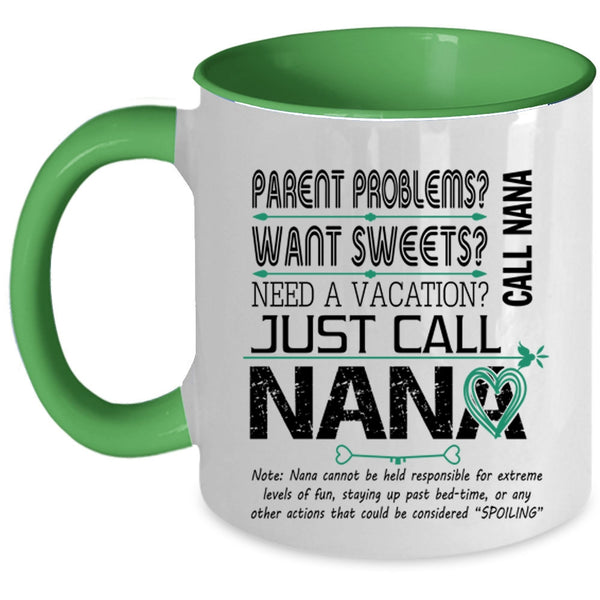 I Love Being A Nana Coffee Mug, Happiness Is Being A Nana Accent Mug