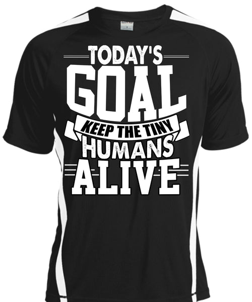 A black t-shirt with the shopify logo