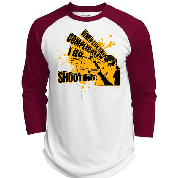 I Go Shooting T Shirt, I Love Hunting T Shirt, Awesome T-Shirts  (Polyester Game Baseball Jersey)