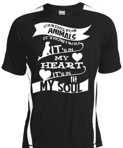 A black t-shirt with the shopify logo
