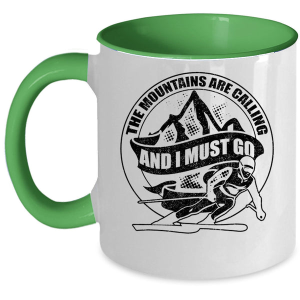 I Must Go Coffee Mug, The Mountains Are Calling Accent Mug