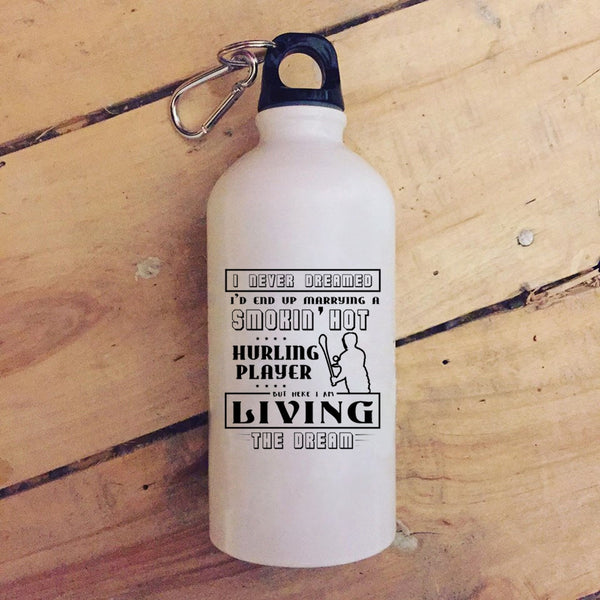 I'd End Up Marrying A Hot Hurling Player 20 oz Stainless Steel Bottle,Cool Hurling Player Outdoor Sports Water Bottle
