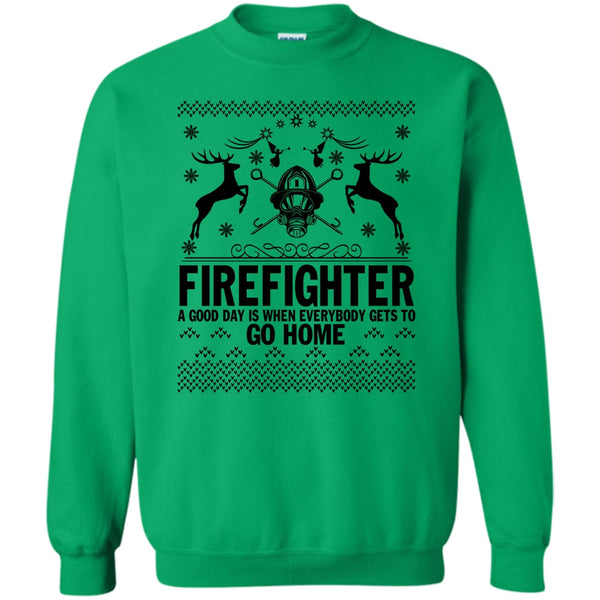 Merry Christmas Gift T Shirt, Firefighter Merry Christmas Sweatshirt