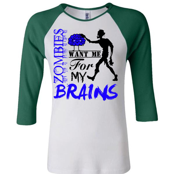 Zombies Want Me For My Brains T Shirt, Wait For Halloween T Shirt, Awesome T-Shirts