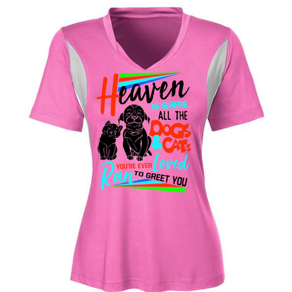 Heaven Is Where All The Dogs And Cats T Shirt, I Love My Dog T Shirt, Awesome T-Shirts