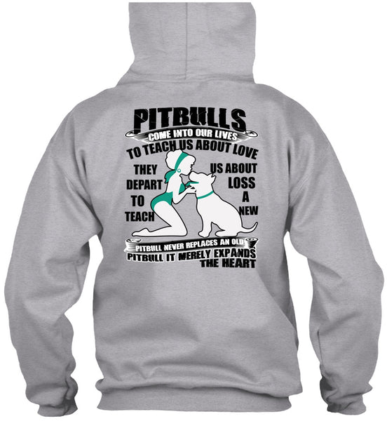 Pit Bulls Come Into Our Lives T Shirt, I Love Pit Bull T Shirt