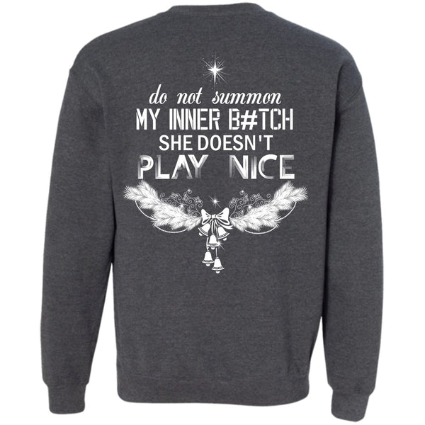 She Doesn't Play Nice T Shirt, This Girl Loves Christmas Sweatshirt