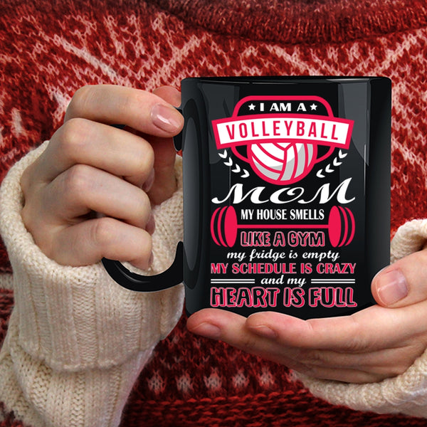 I Am A Volleyball Mom Coffee Mug, Funny Volleyball Mom Coffee Cup