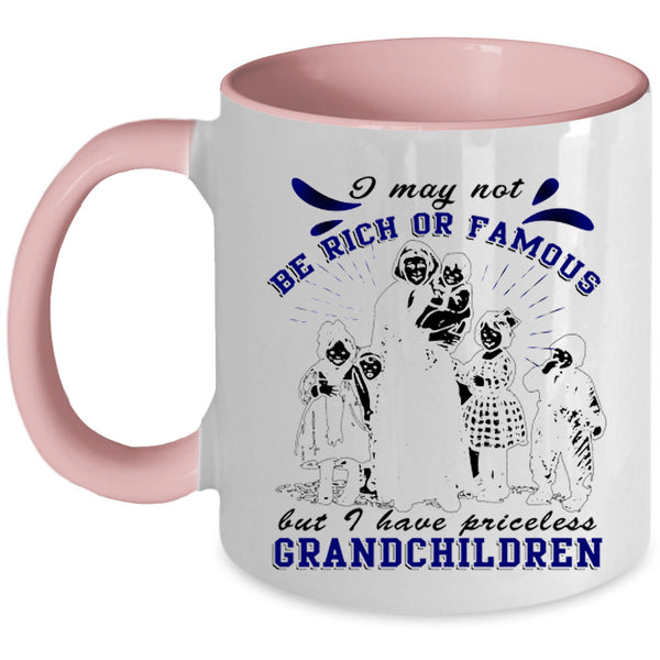 Cute Grandparent Coffee Mug, I Have Priceless Grandchildren Accent Mug