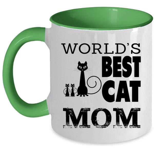 Cute Softball Mom Coffee Mug, This Softball Mom Loves Her Softball Girl Accent Mug