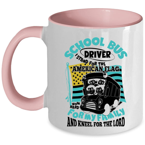 For My Family Coffee Mug, School Bus Driver Accent Mug