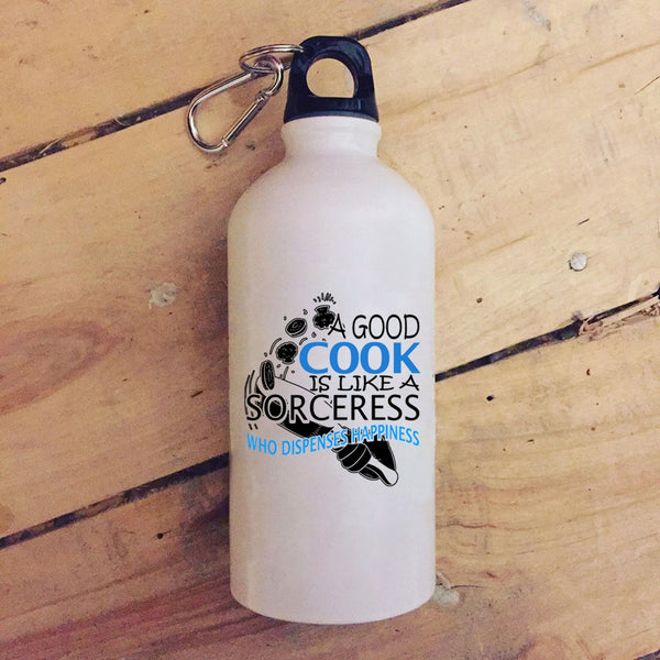 A Good Cook Is Like A Sorceress 20 oz Stainless Steel Bottle,I Love Cooking Outdoor Sports Water Bottle