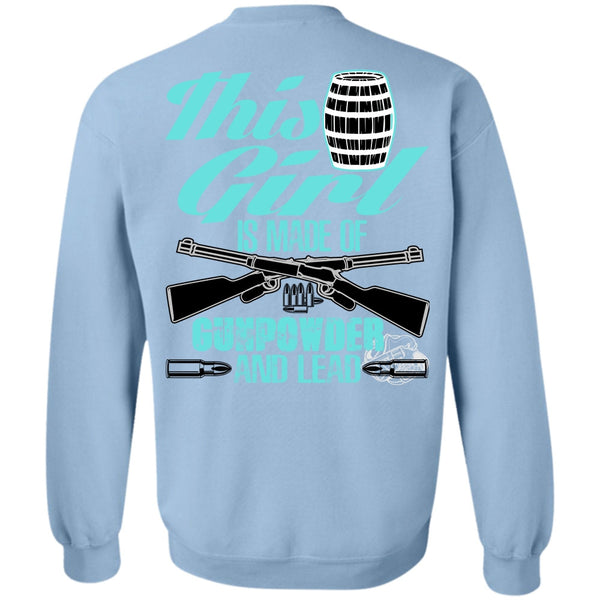 I Love Veteran T Shirt, This Girl Is Made Of Gunpowder Sweatshirt