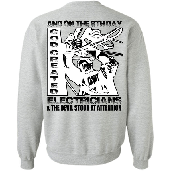 I Love Electrician T Shirt, God Created Electricians Sweatshirt