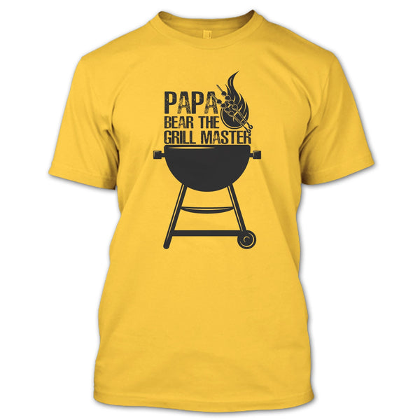 Papa Bear The Grill Master T Shirt, Gift For Papa T Shirt