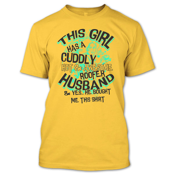 Awesome Roofer Husband T Shirt, Coolest Roofer T Shirt