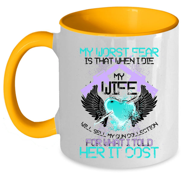 Funny Gift For My Husband Coffee Mug, Funny Gunner Accent Mug