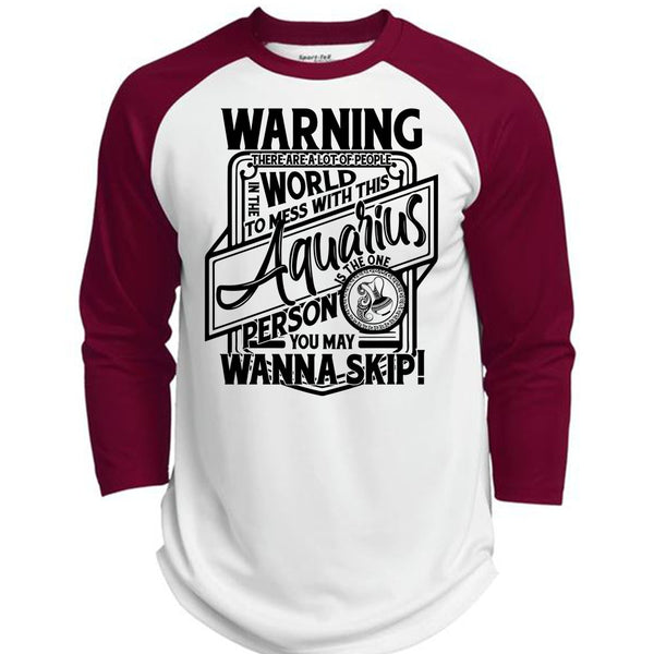 Mess With This Aquarius T Shirt, I Love Aquarius T Shirt, Awesome T-Shirts  (Polyester Game Baseball Jersey)
