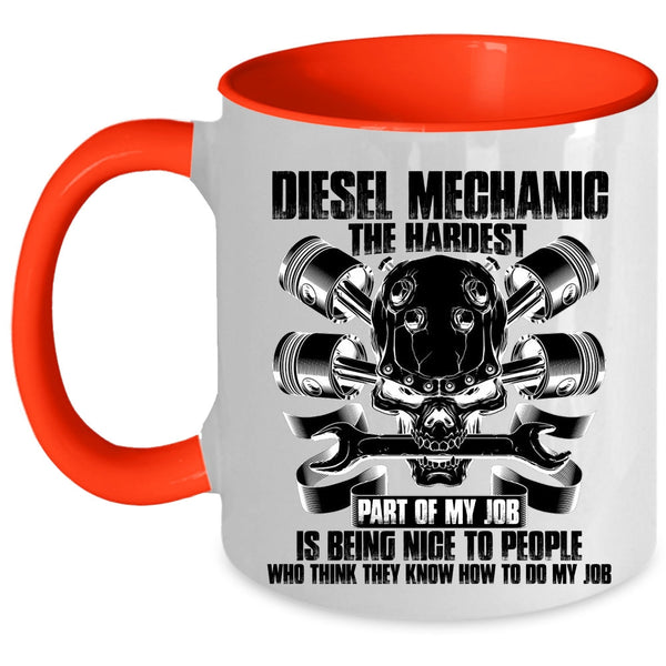 Best Gift For Diesel Mechanic Coffee Mug, Diesel Mechanic Accent Mug